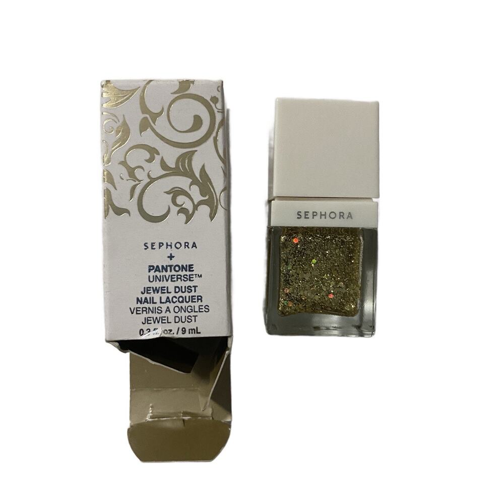 Sephora Pantone Universe Jewel Dust Nail Polish Glitter Rich Gold 16-0836